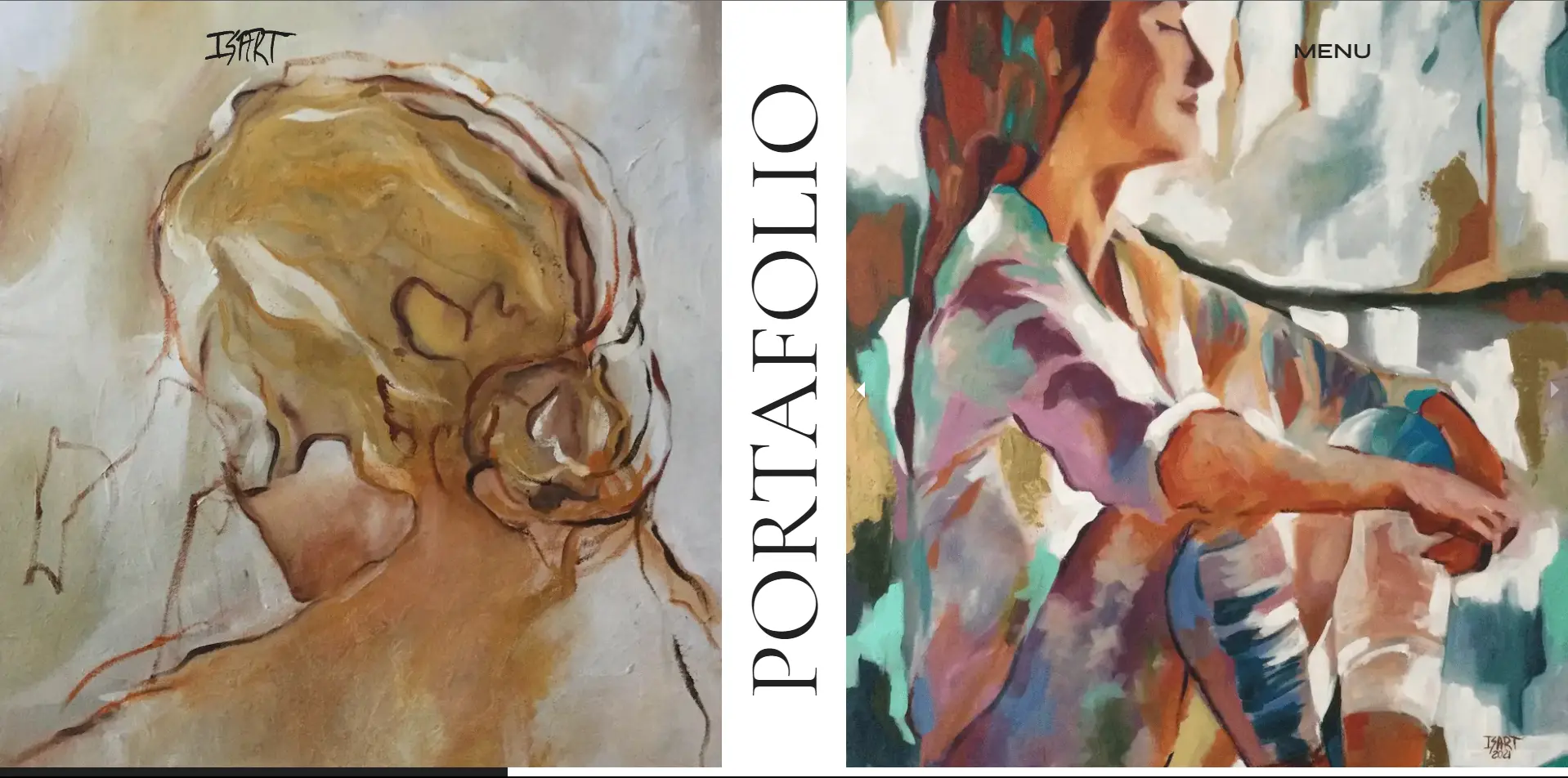 puede ser una imagen de la portada del sitio web isabelrenfijo.art